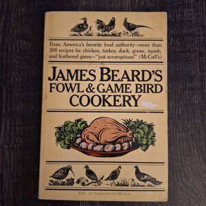 James Beards Fowl Game Bird Cookery‎ Paperback 1970s Cook Book Chick Turkey Duck